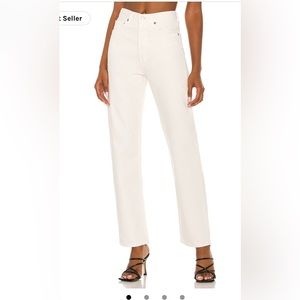 Agolde white jeans